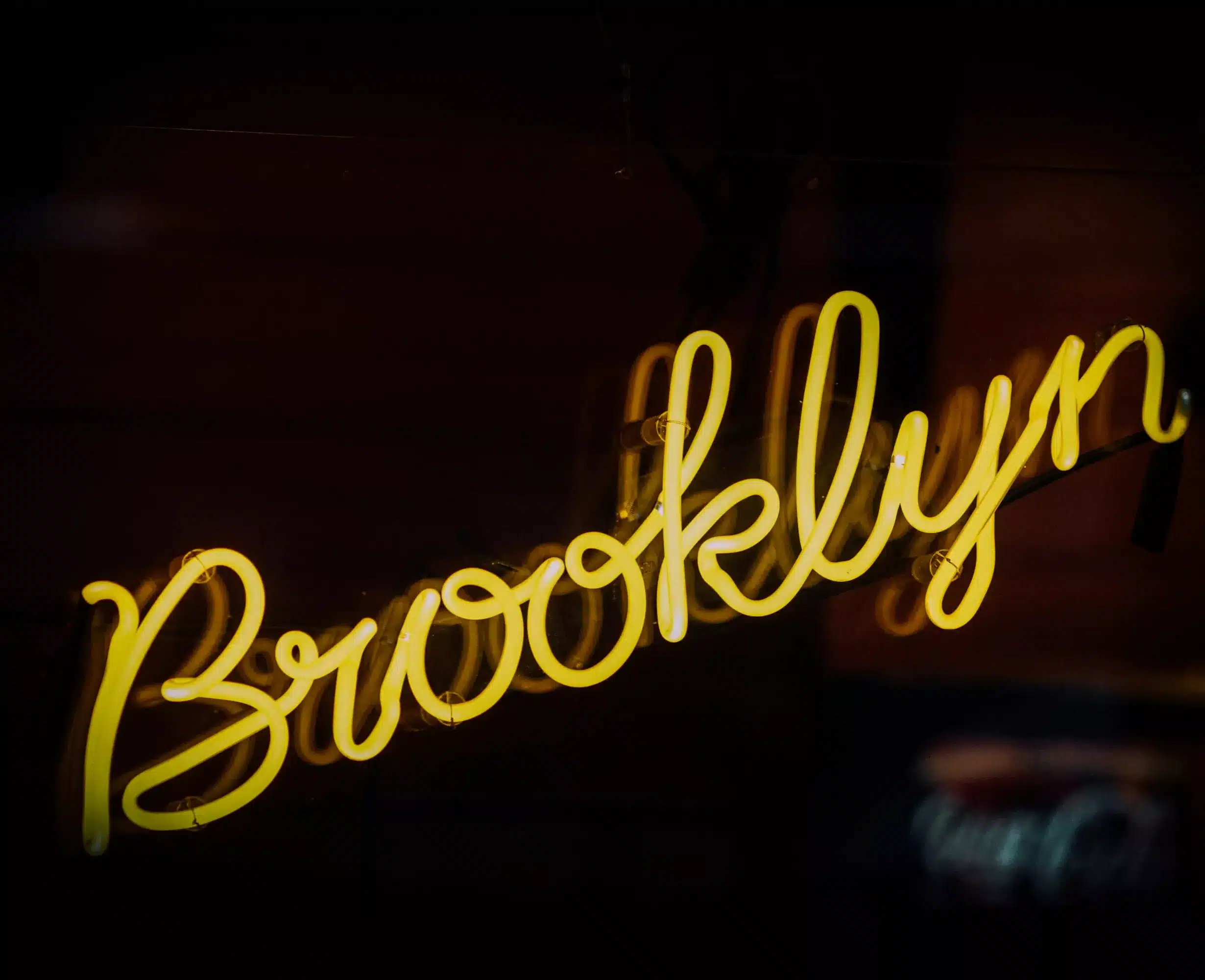Brooklyn Wash N Fold laundry service neon sign