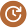 Clock icon for laundry service scheduling