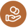 Customer service icon for laundry and wash-fold service